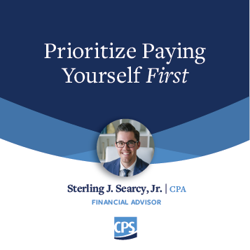 Prioritize Paying Yourself First Blog Cover Image